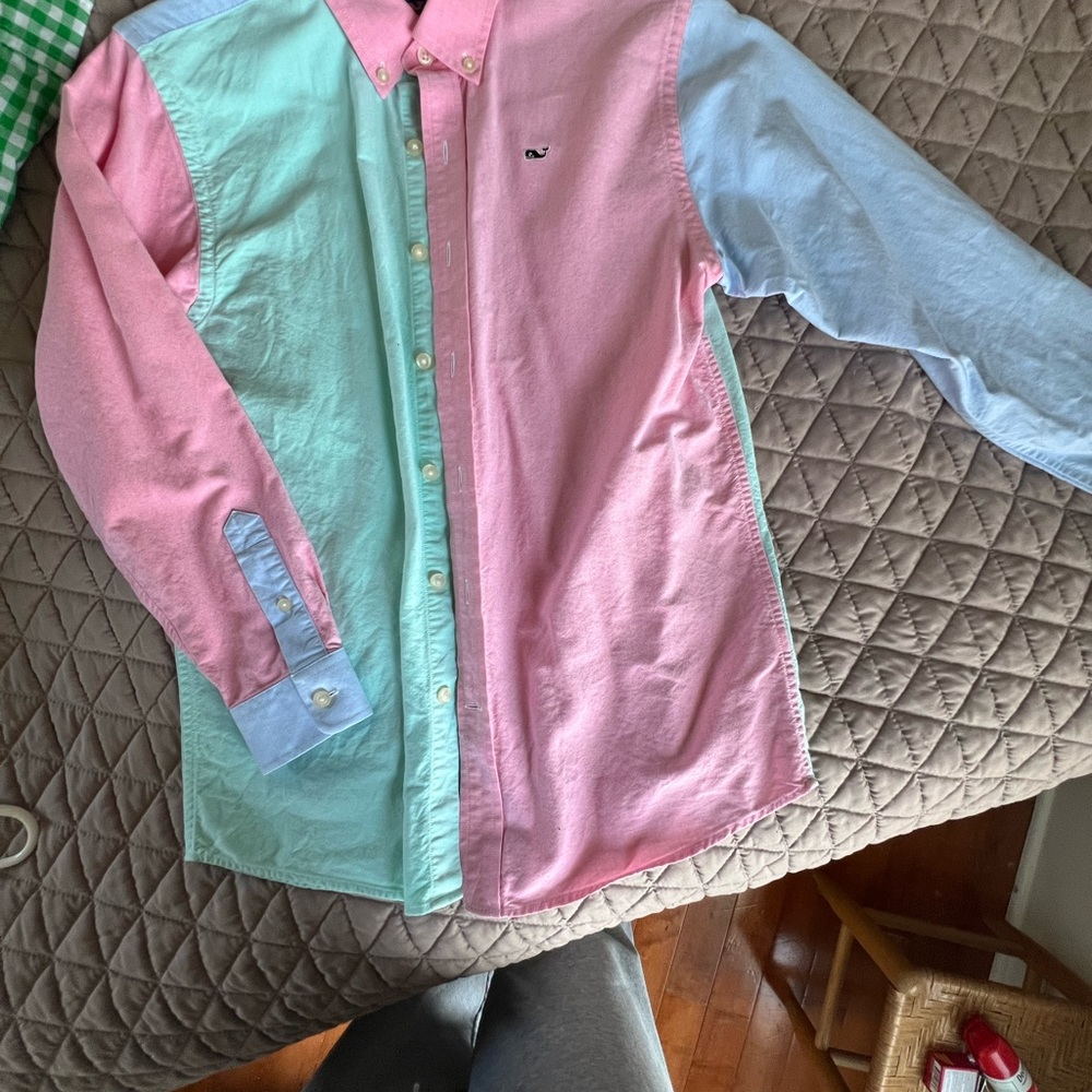Vineyard Vines Kids Pastel Button Down Shirt